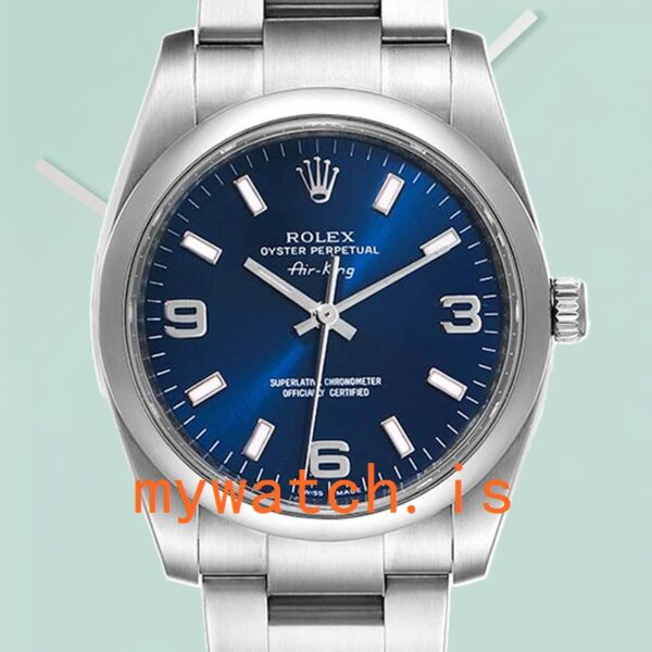 Rolex Air-King Mens 36mm M114200-0014 Silver-Tone Oyster Bracelet: A Timeless Masterpiece