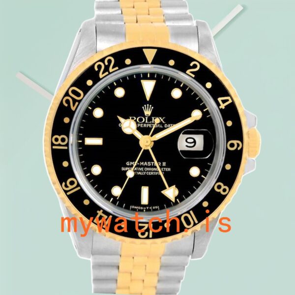 Rolex GMT Master 40mm 16713BKSJ Mens Black Dial Stainless Steel: A Timeless Masterpiece