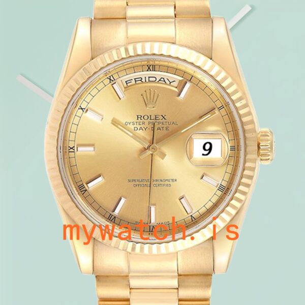 Rolex Day-Date 118238CSP Men’s 36mm Champagne Dial: A Timeless Masterpiece
