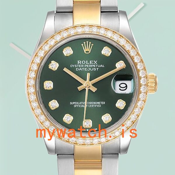Rolex Datejust Ladies m278383rbr-0029 31mm Green Dial Automatic: Genuine vs. Replica