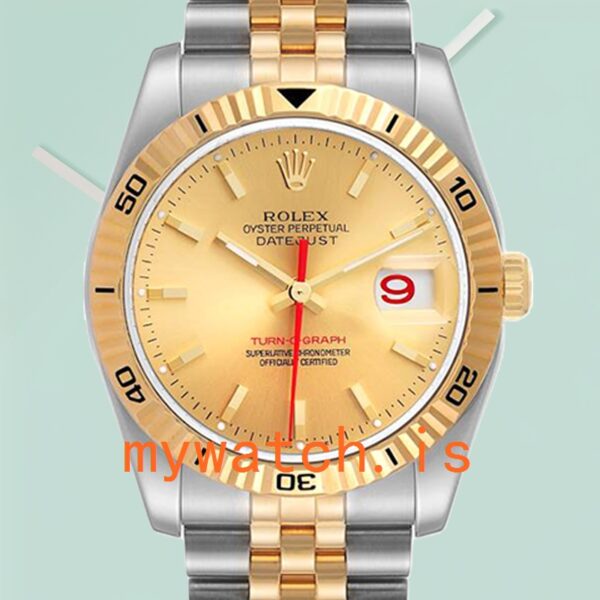 Rolex Datejust Turn-o-graph 36mm Mens 116263 Champagne Dial Stainless Steel: Genuine vs. Replica