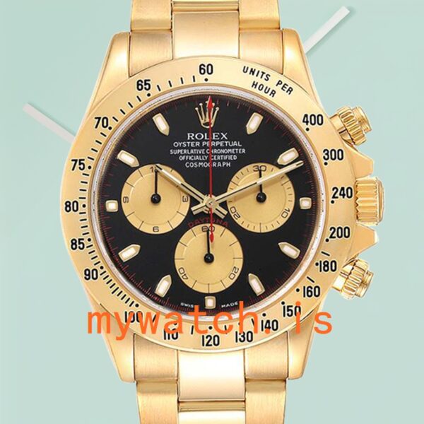 Rolex Daytona 116528-78598 Mens 40mm Gold-tone Black Dial: A Timeless Masterpiece