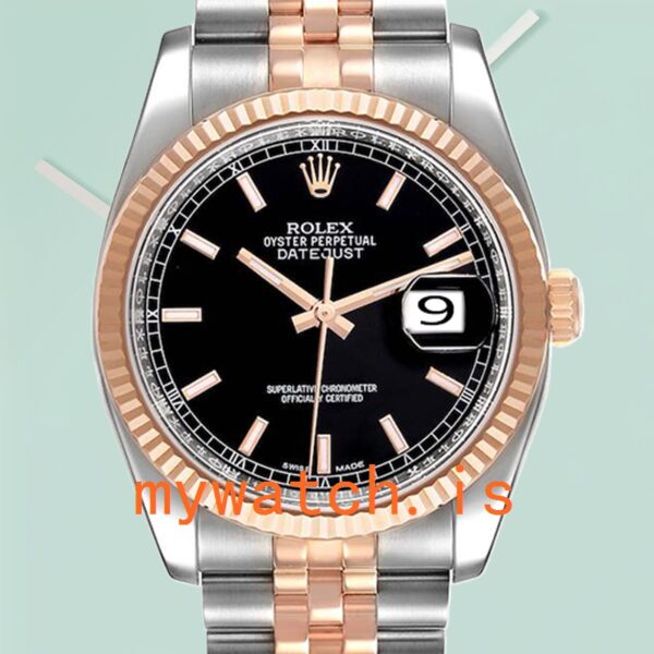 Rolex Datejust Mens 116231 36mm Automatic Black Dial: Genuine vs. Replica