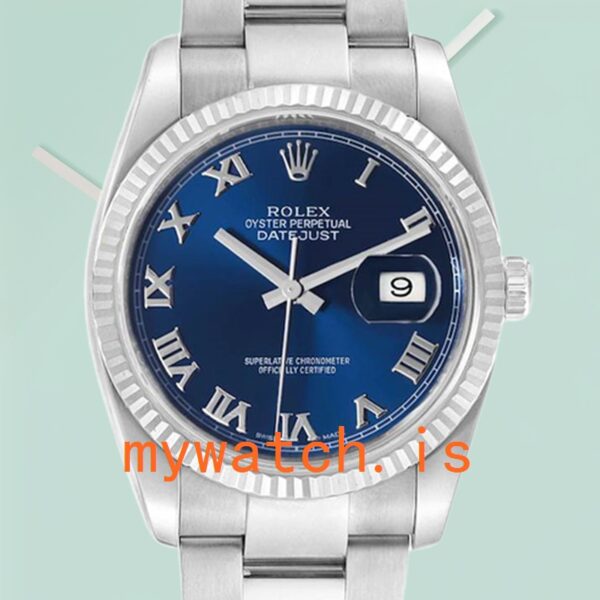 Rolex Datejust Mens 36mm 116234BLRO Stainless Steel: Genuine vs. Replica