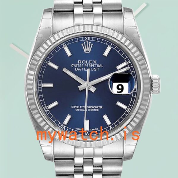 Rolex Datejust 36mm 116234BLSJ Mens Silver-tone: Genuine vs. Replica Analysis
